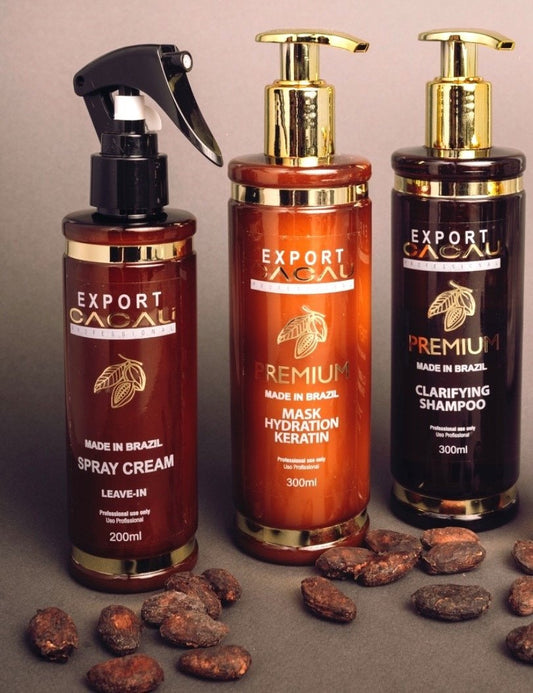 PACK POST ALISADO/BOTOX (SHAMPOO, ACONDICIONADOR Y TERMO PROTECTOR) EXPORT CACAO E|X